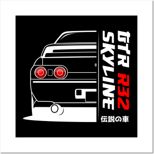 Rear JDM R32 Posters and Art